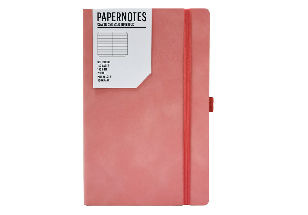 Classicnotes Notebook Classic Series A5 Notebook (Salmon) – Papernotes | Incredible Journals ...