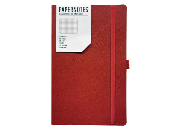 Classic Series A5 Notebook (Dark Red)