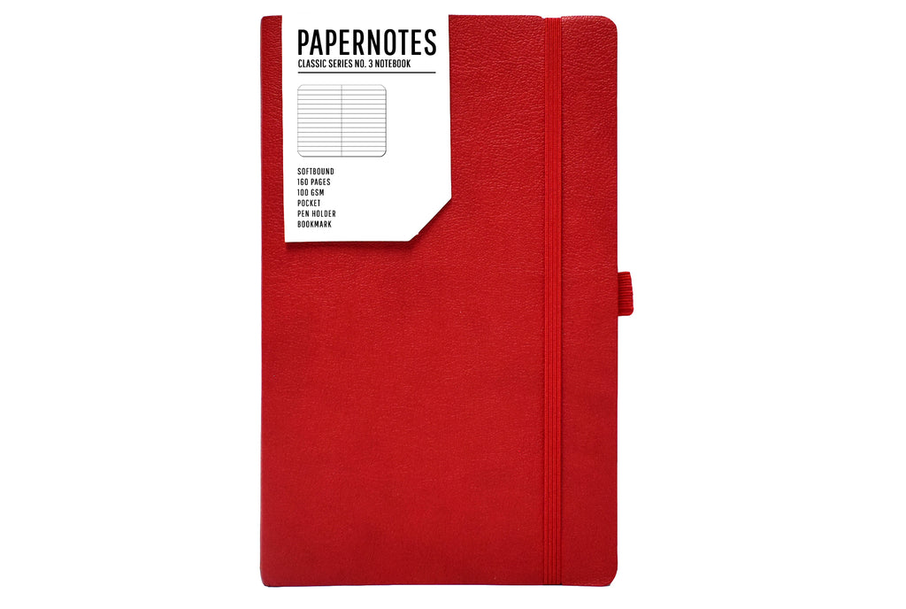 Good Notes Red Notebook Paper Classic Series A5 Notebook (Red) – Papernotes | Incredible Journals ...
