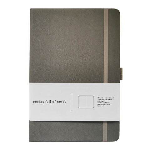 Pocket Full of Notes A5 Hardbound Notebook (Grey)